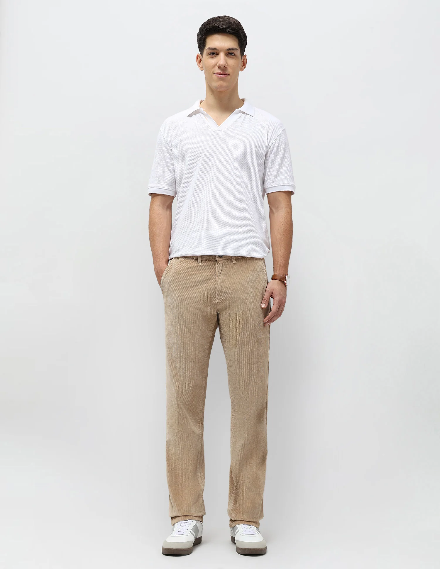 Riley Straight Fit Corduroy Trousers - Image 3