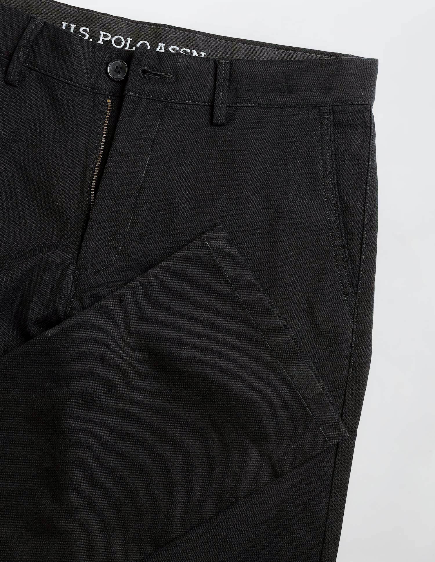 Riley Straight Fit Dobby Trousers - Image 9