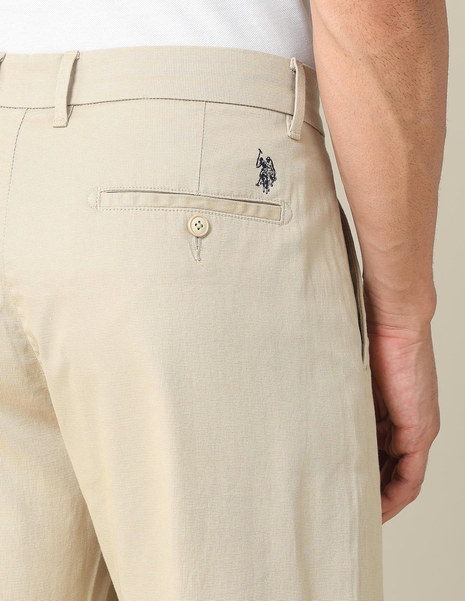 Riley Straight Fit Dobby Trousers - Image 8