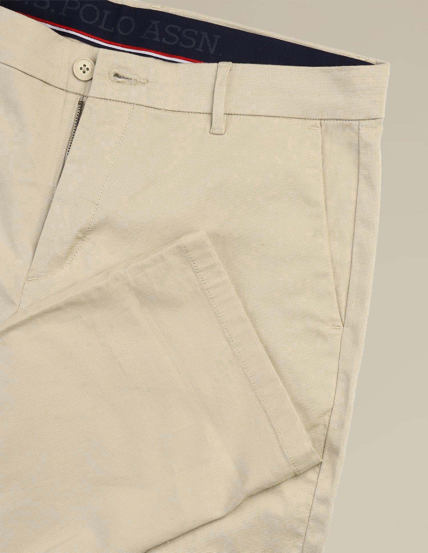 Riley Straight Fit Dobby Trousers - Image 9