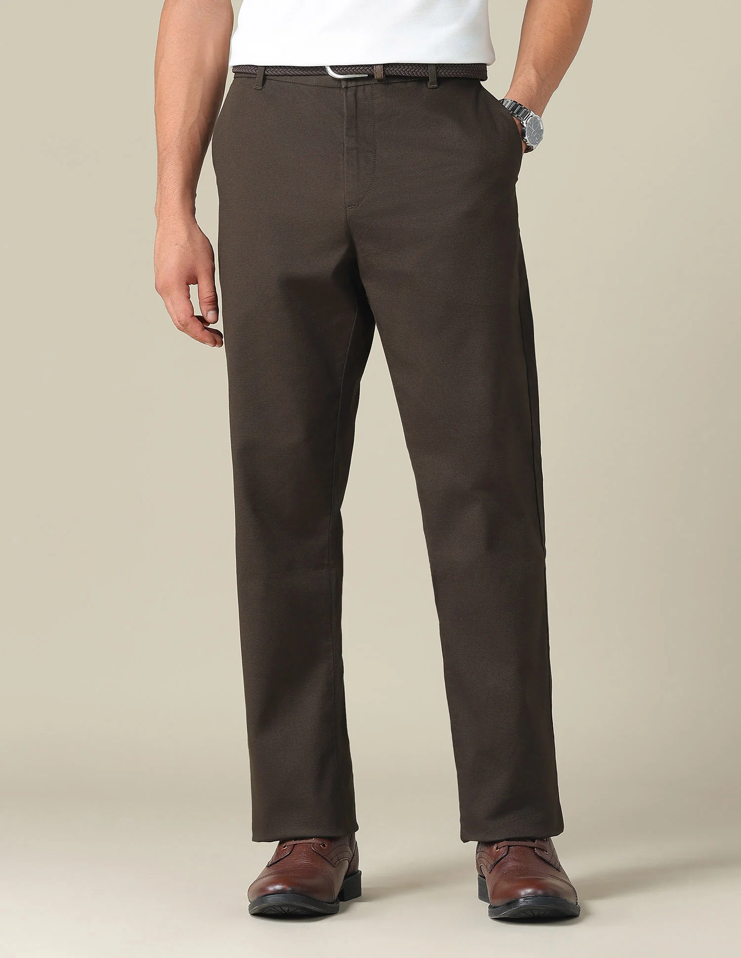 Riley Straight Fit Dobby Trousers
