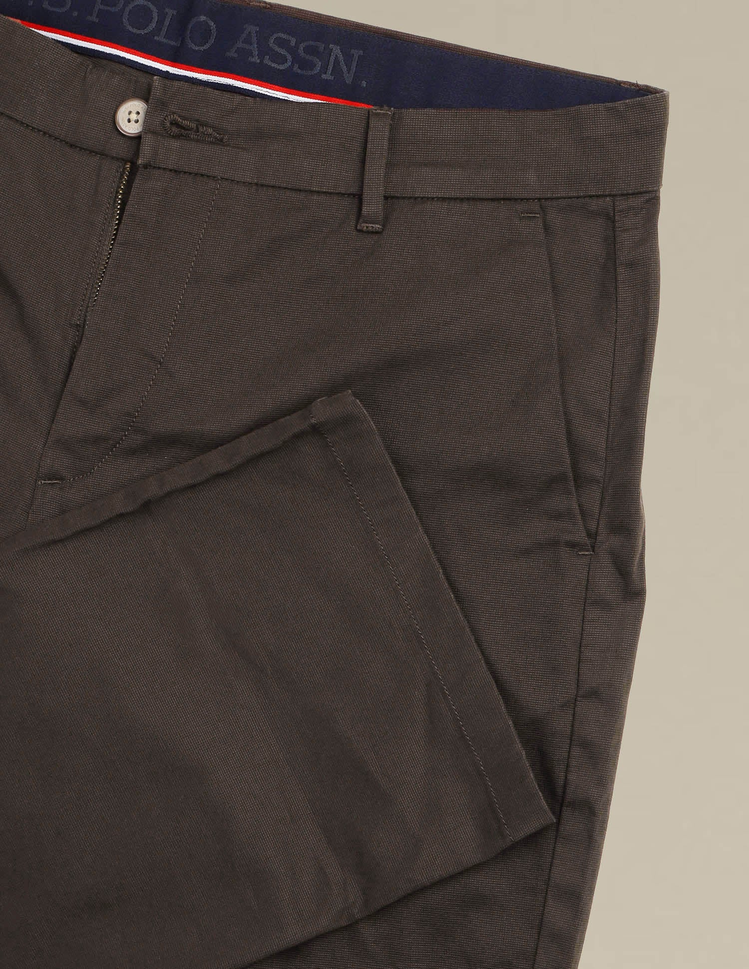 Riley Straight Fit Dobby Trousers - Image 9