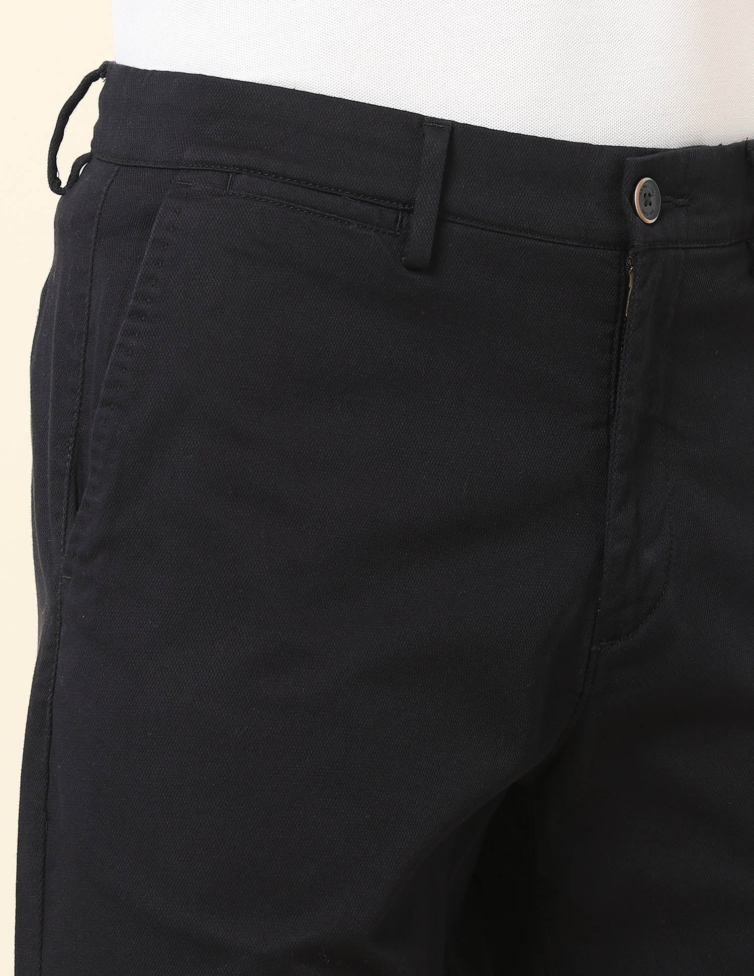 Riley Straight Fit Dobby Trousers - Image 7