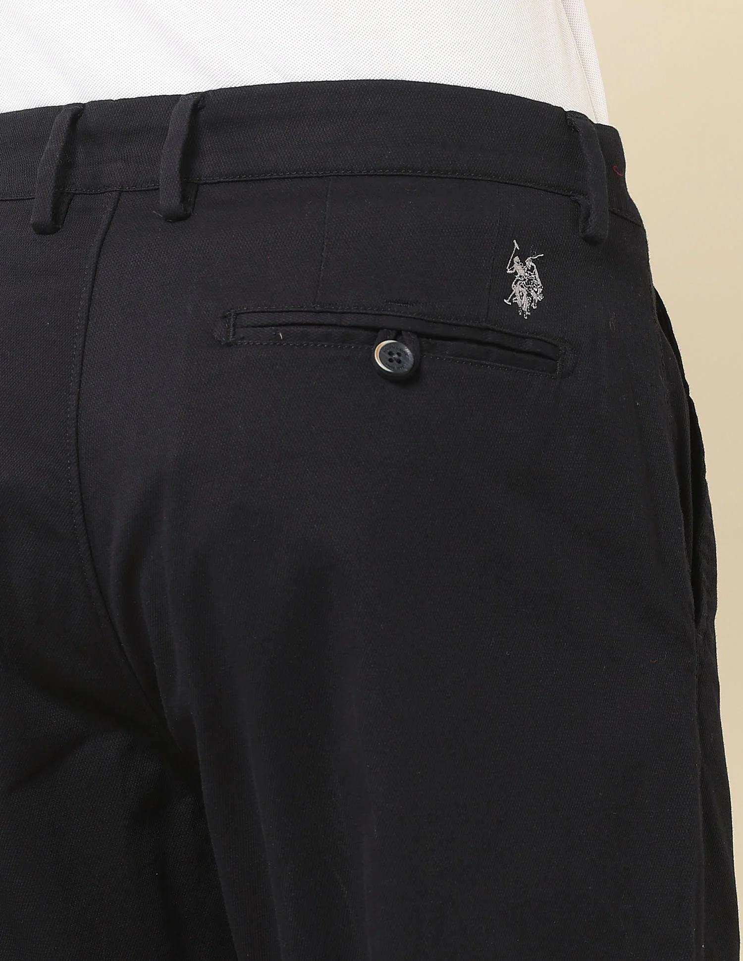 Riley Straight Fit Dobby Trousers - Image 8