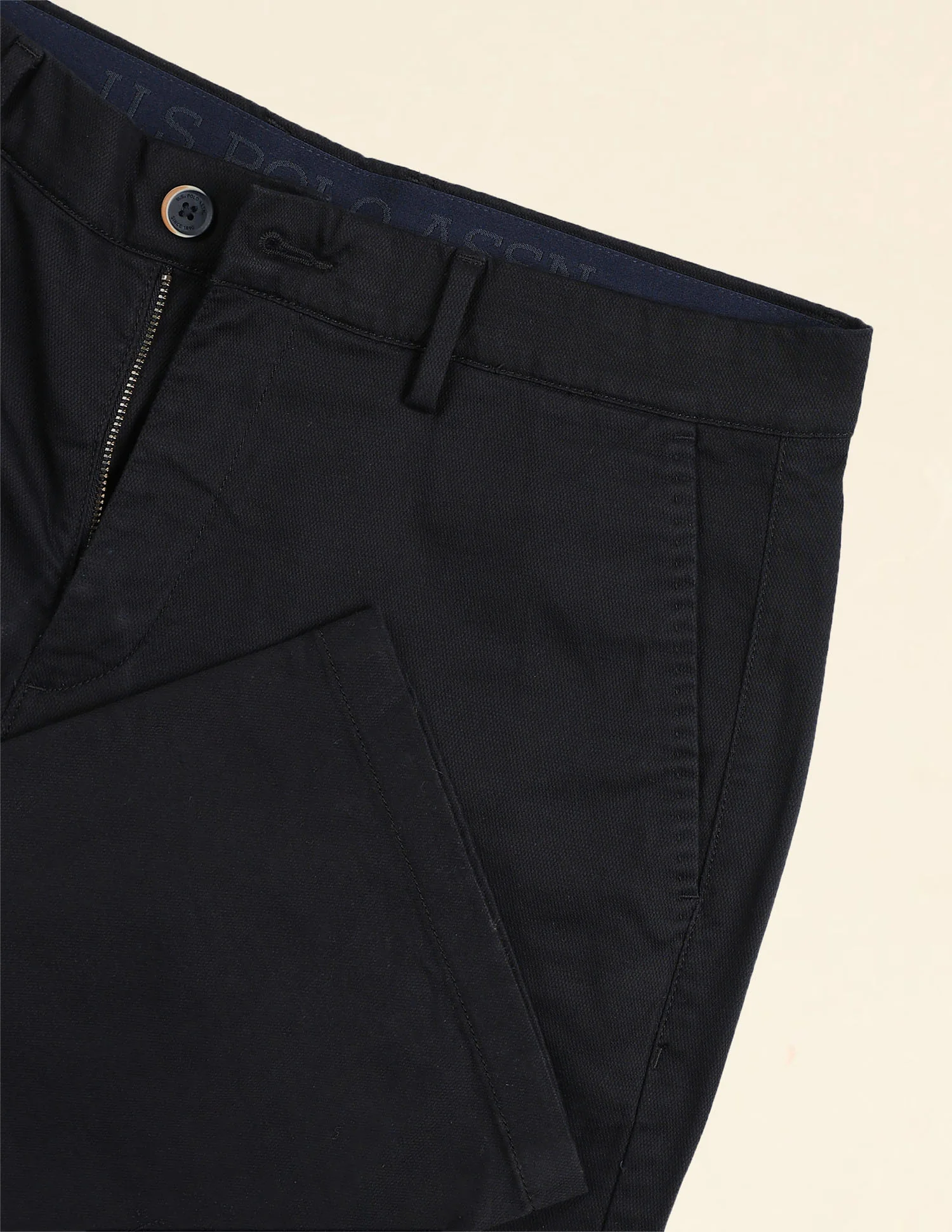 Riley Straight Fit Dobby Trousers - Image 9