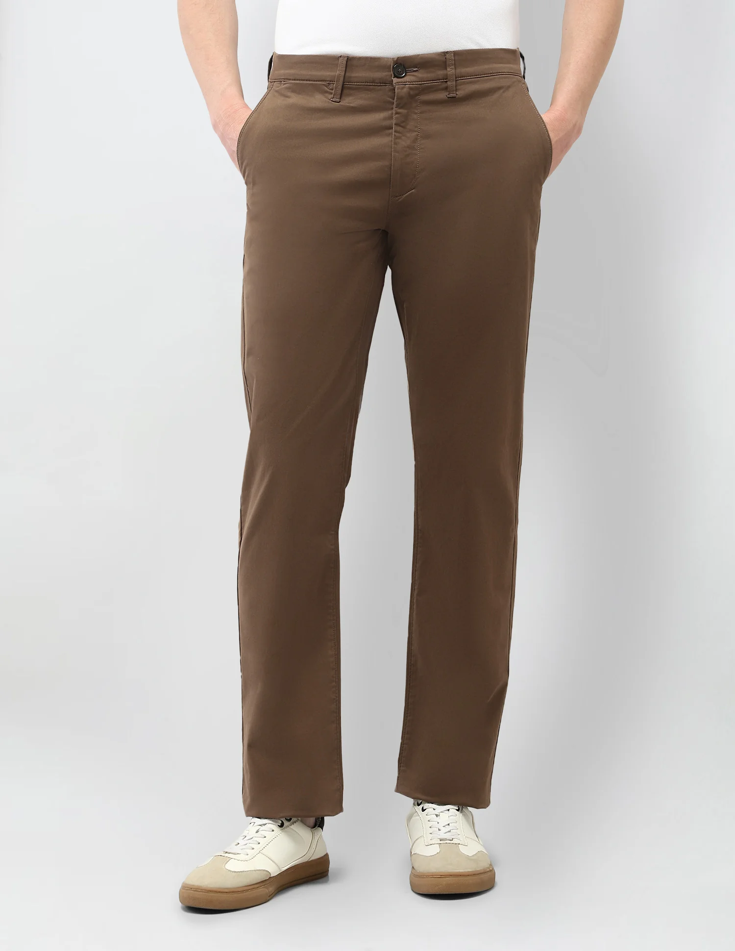 Riley Straight Fit Satin Trousers - Image 6