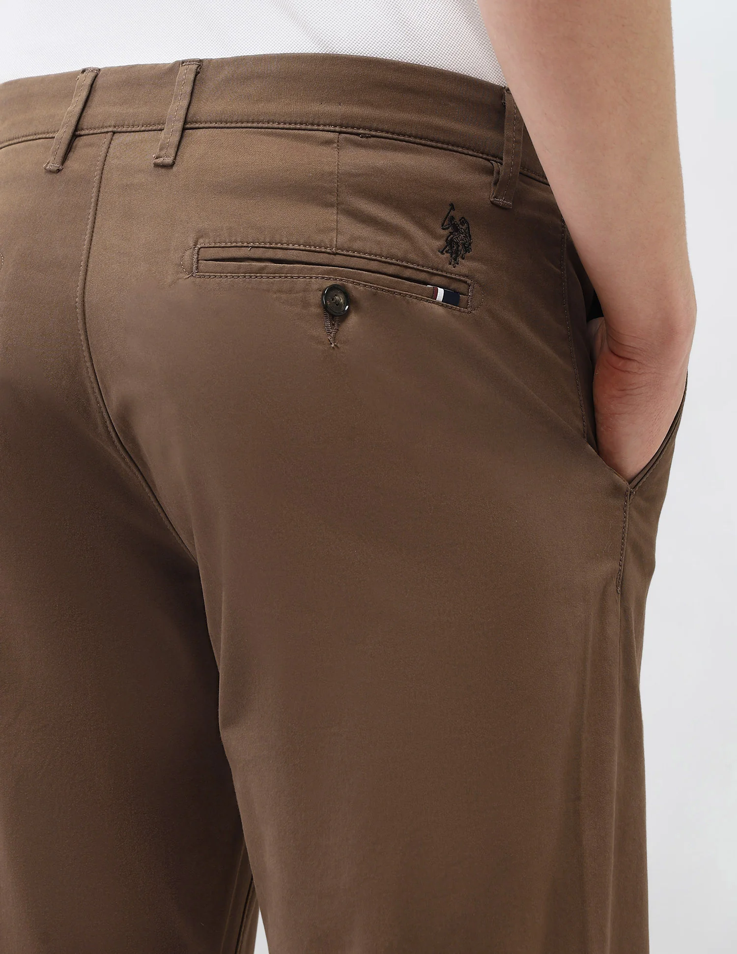 Riley Straight Fit Satin Trousers - Image 8