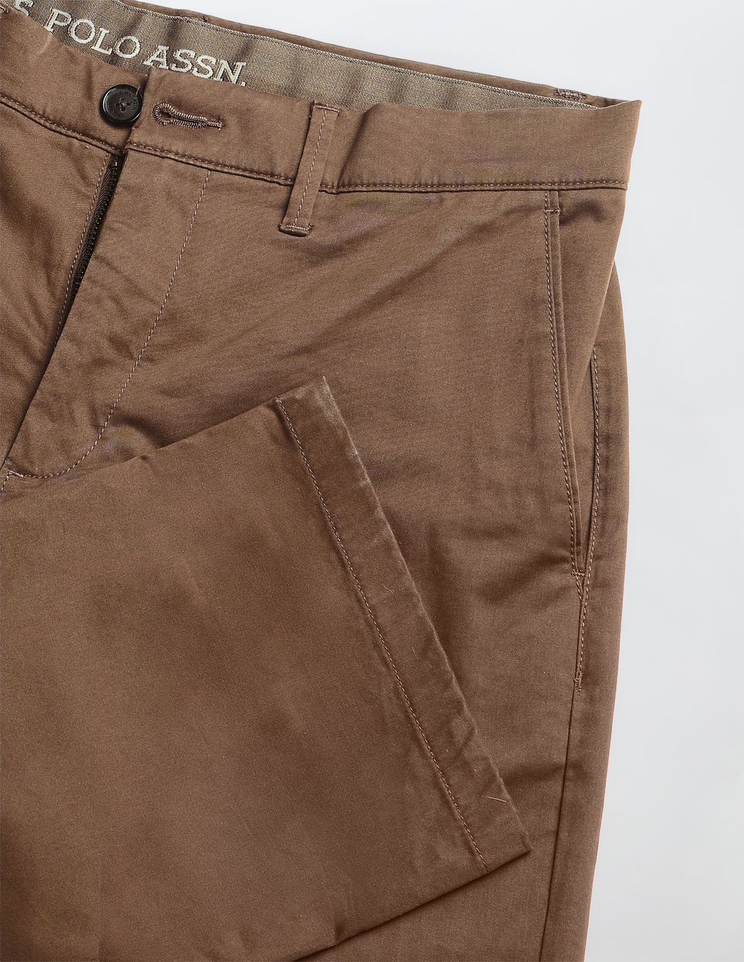 Riley Straight Fit Satin Trousers - Image 9