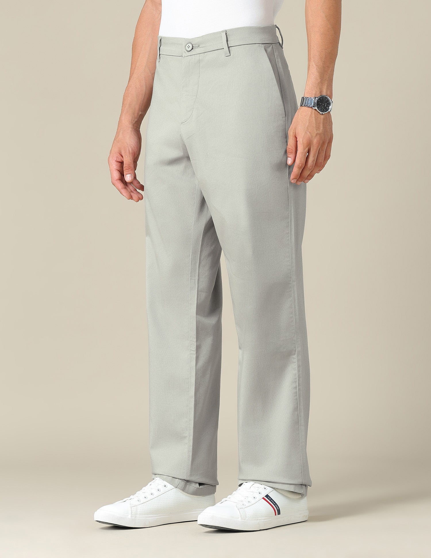 Riley Straight Fit Satin Trousers - Image 4