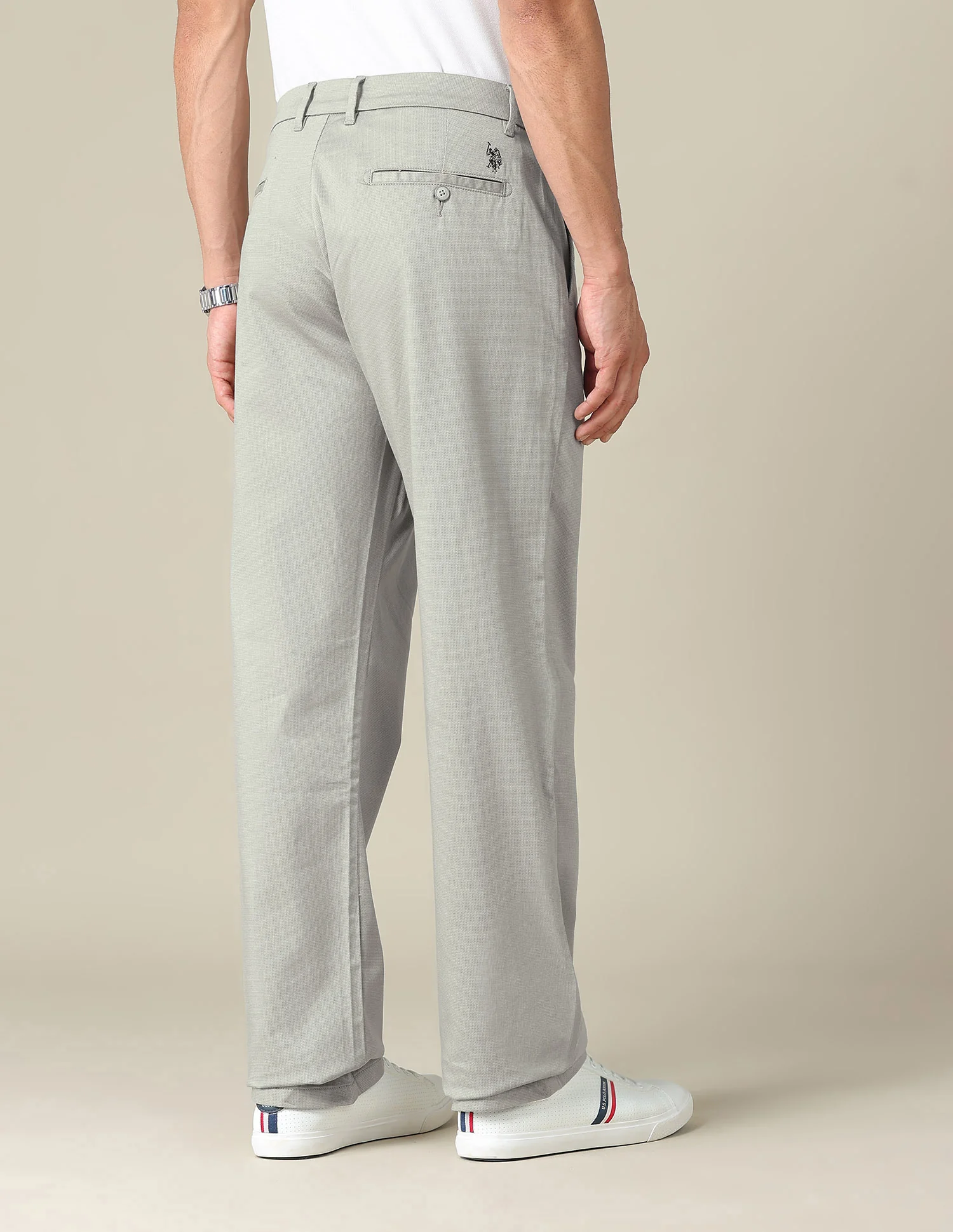 Riley Straight Fit Satin Trousers - Image 5