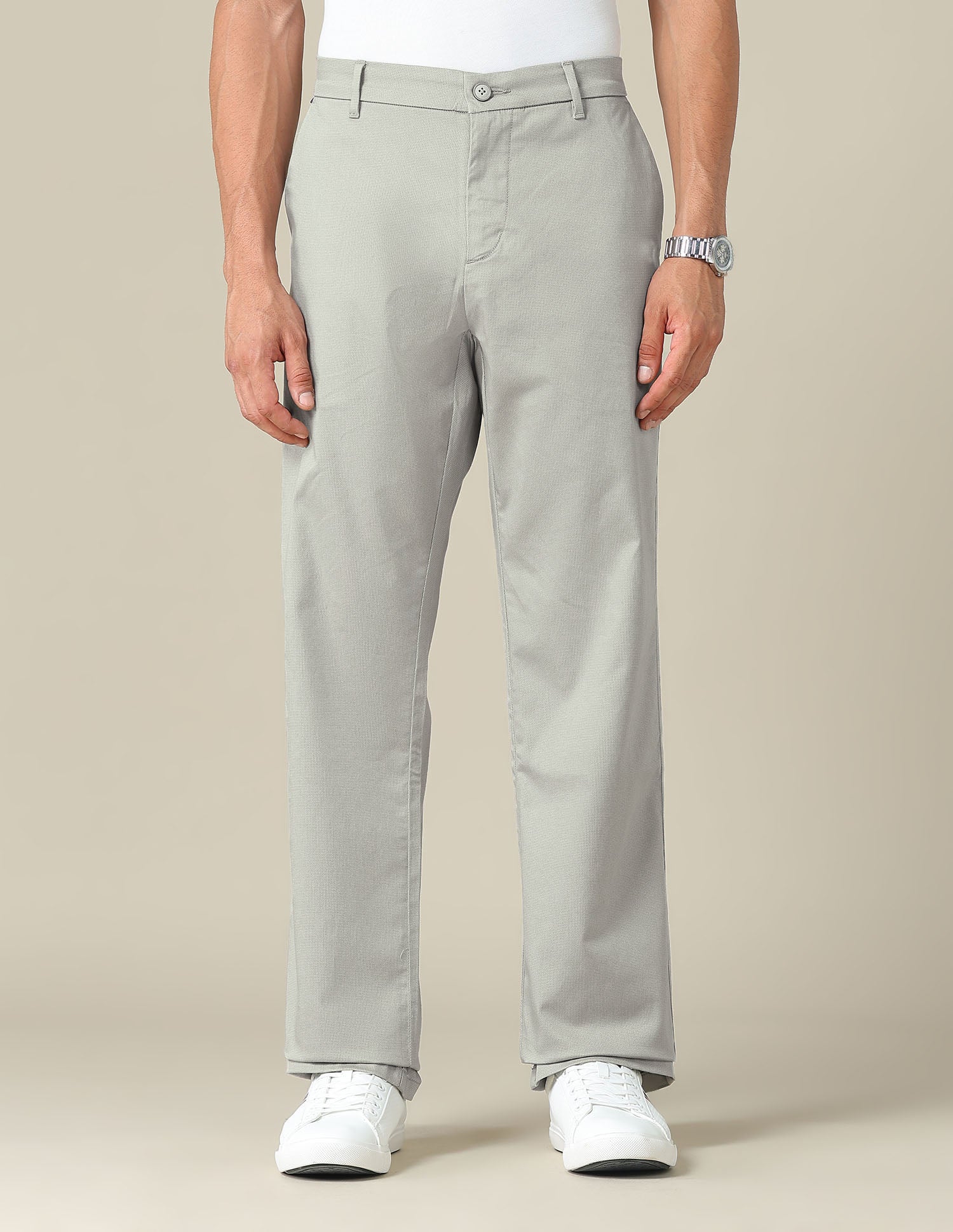 Riley Straight Fit Satin Trousers - Image 6