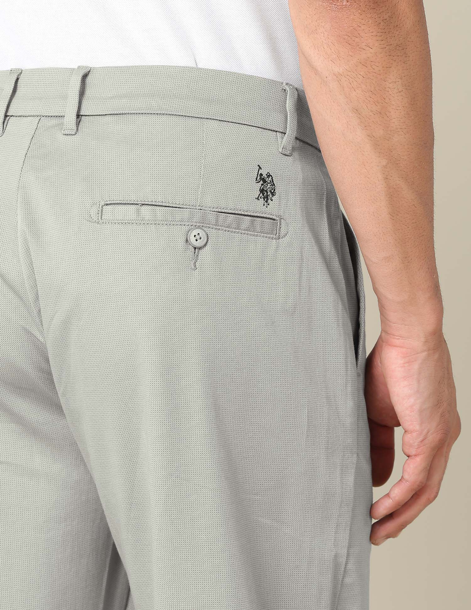 Riley Straight Fit Satin Trousers - Image 8