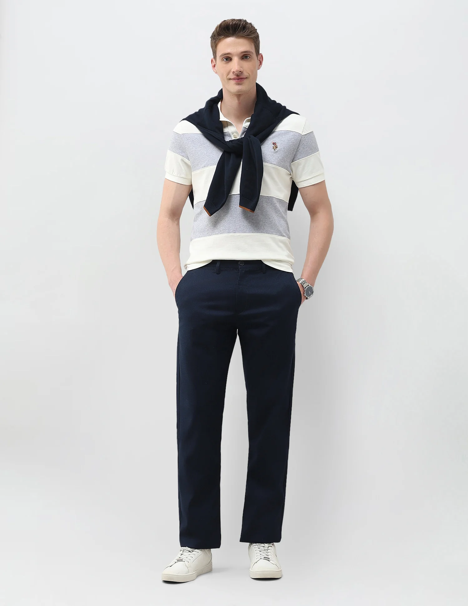 Riley Straight Fit Satin Trousers - Image 3