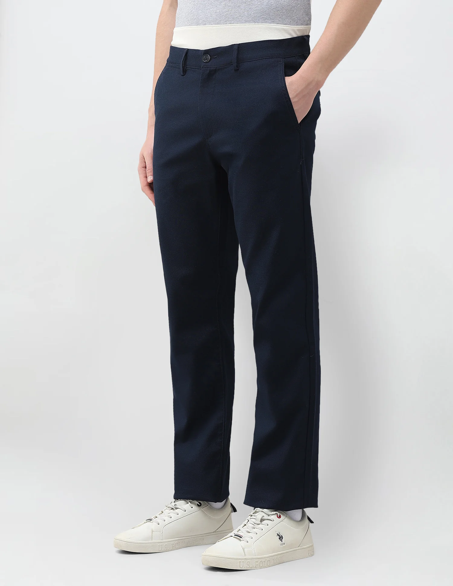 Riley Straight Fit Satin Trousers - Image 4