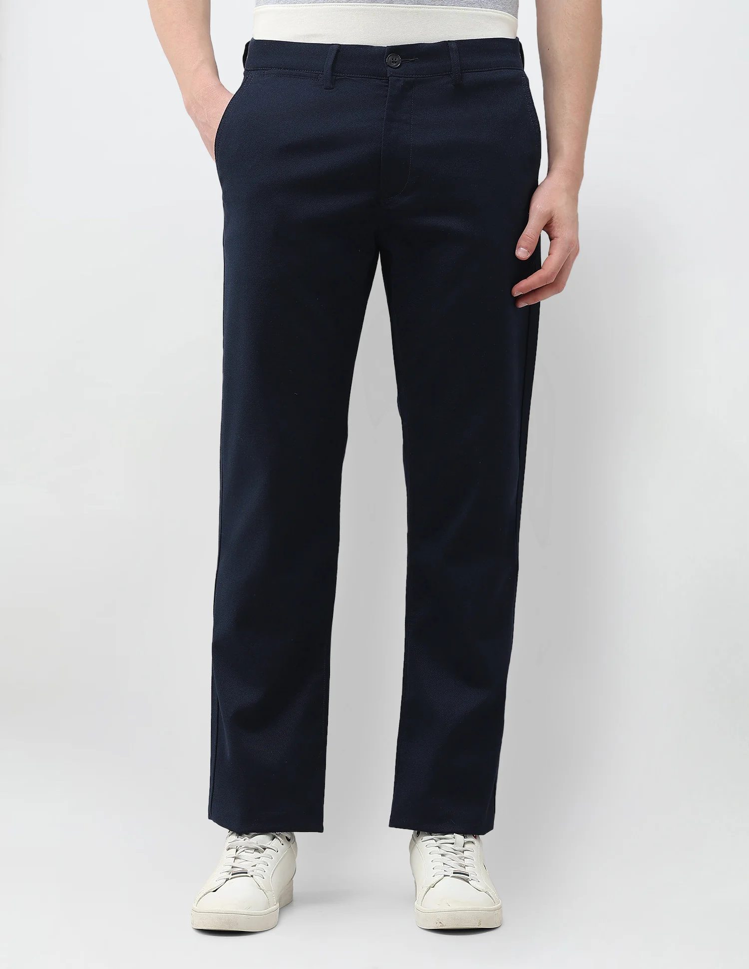 Riley Straight Fit Satin Trousers - Image 6