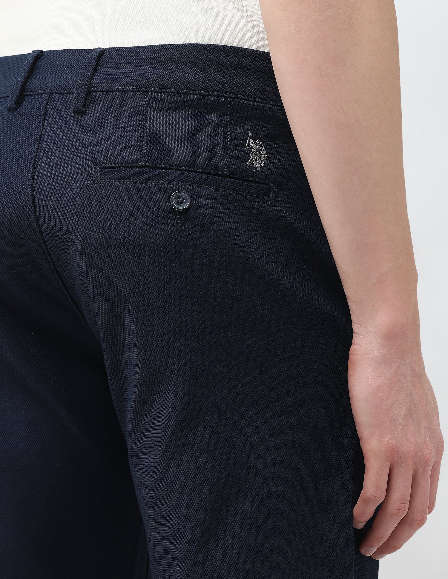 Riley Straight Fit Satin Trousers - Image 8
