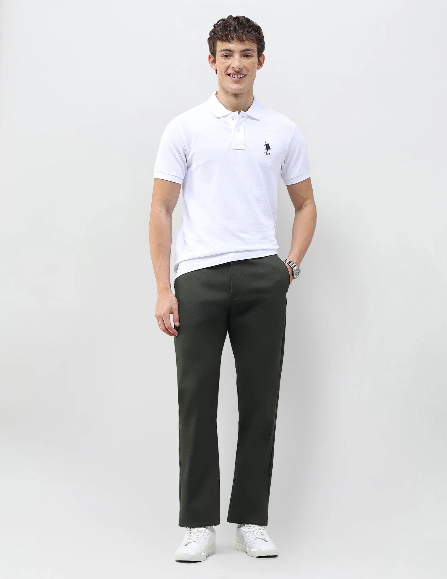 Riley Straight Fit Satin Trousers - Image 3