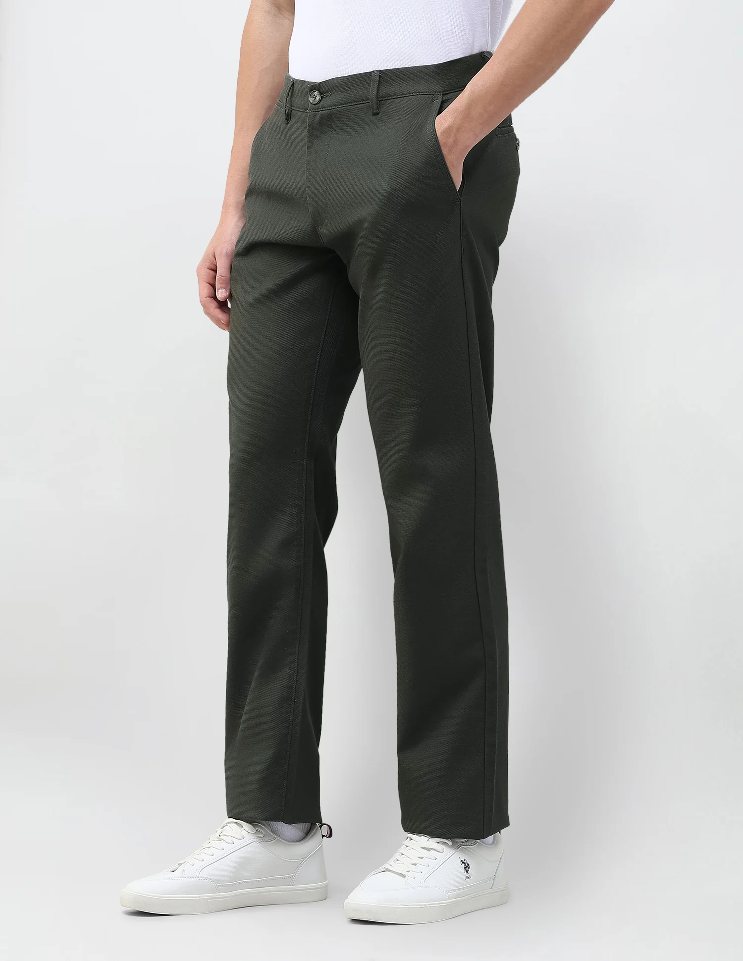 Riley Straight Fit Satin Trousers - Image 4