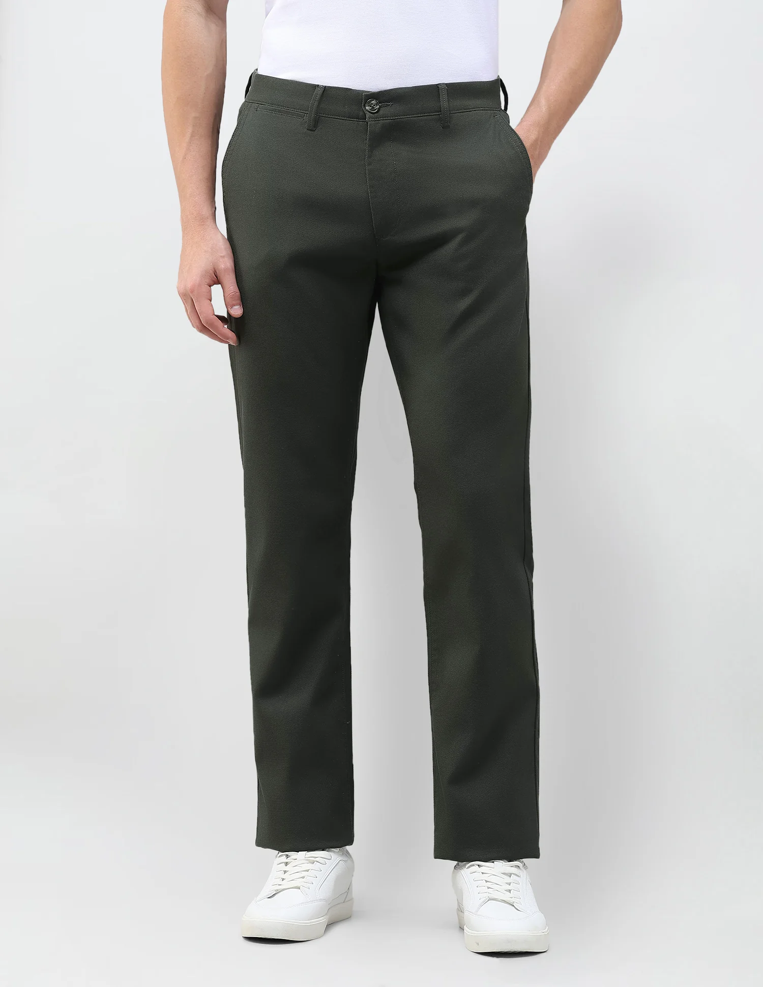 Riley Straight Fit Satin Trousers - Image 6