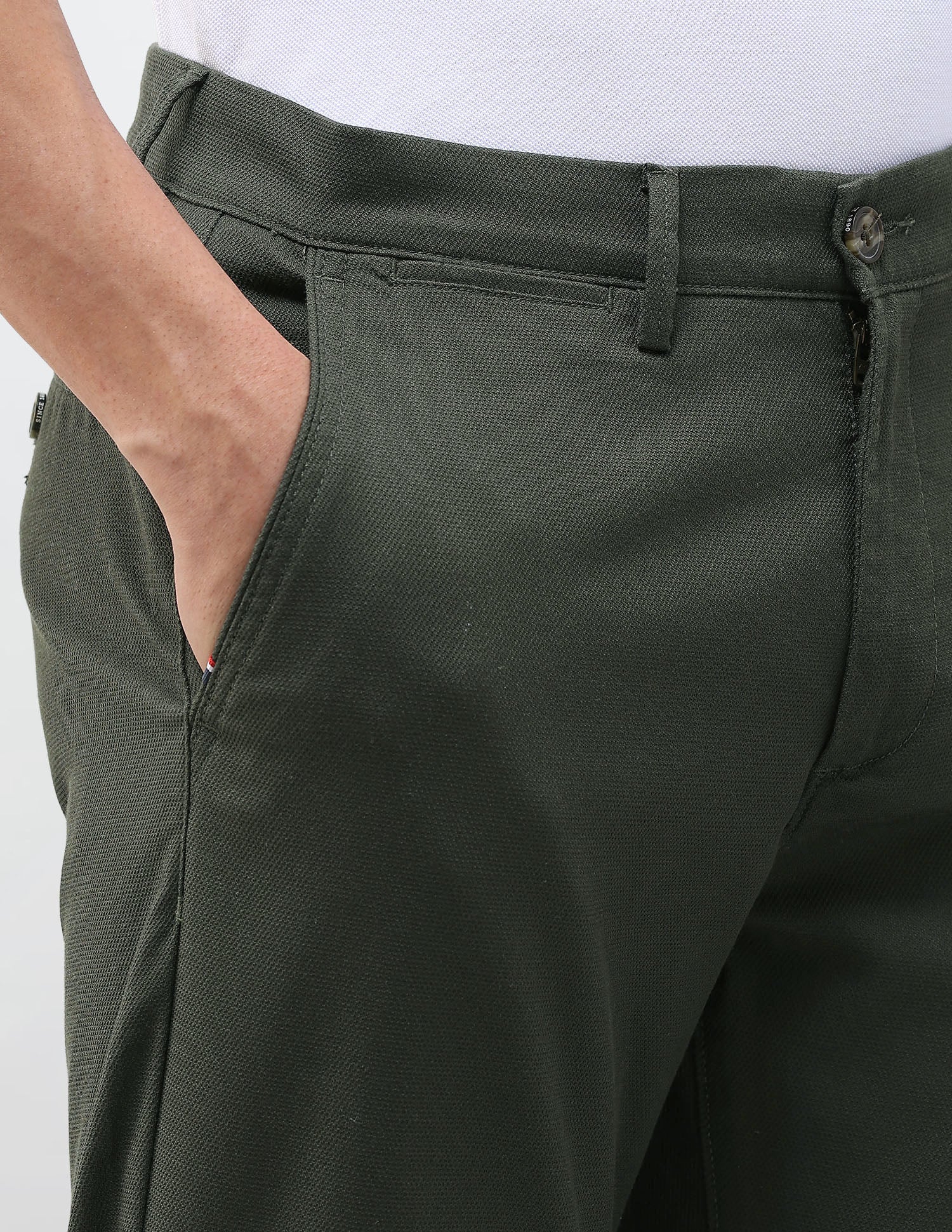 Riley Straight Fit Satin Trousers - Image 7