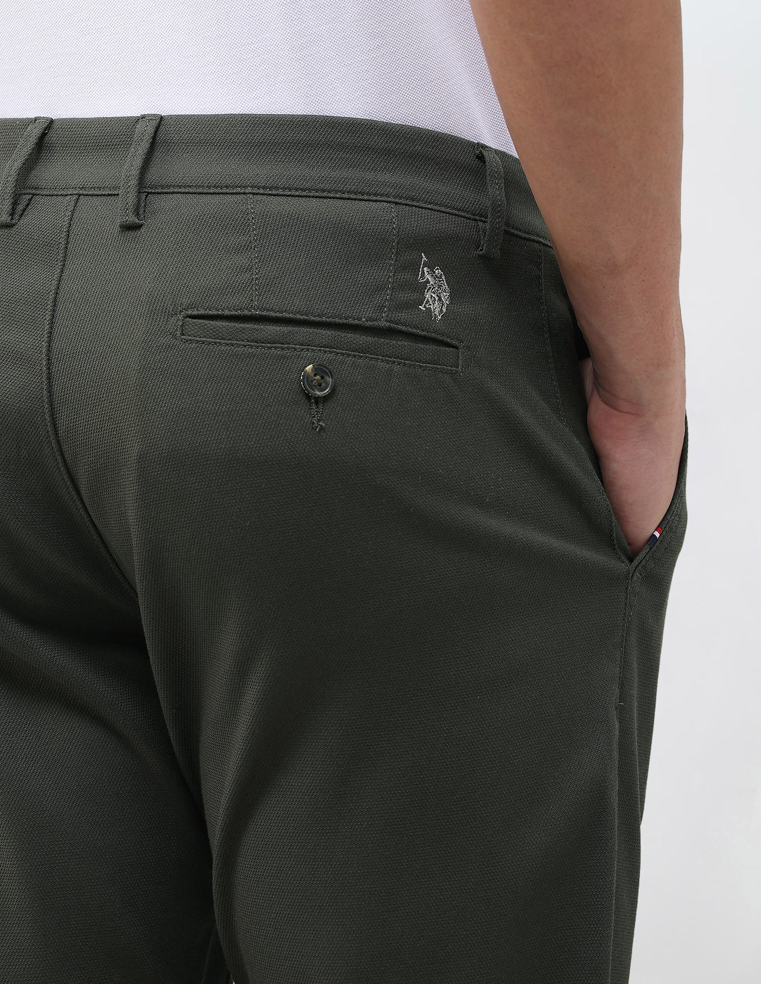 Riley Straight Fit Satin Trousers - Image 8
