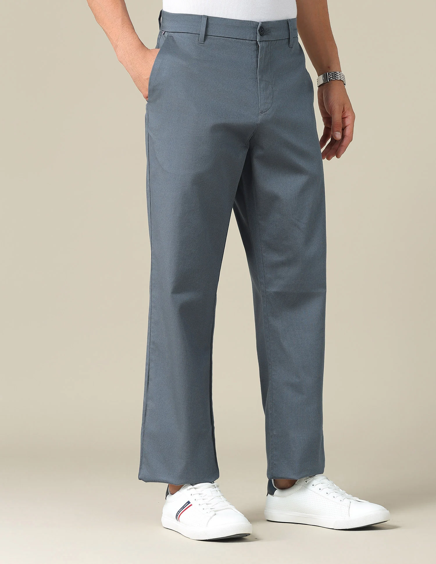 Riley Straight Fit Satin Trousers - Image 4