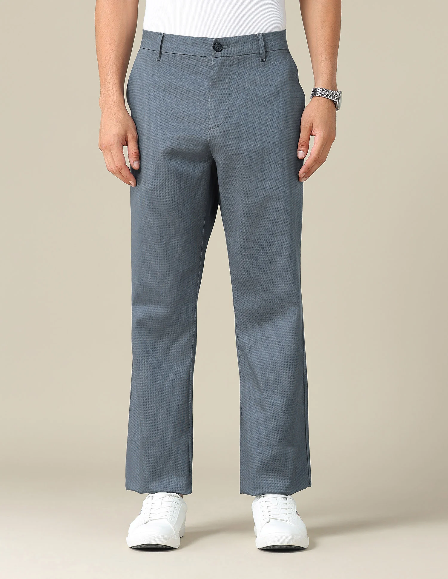 Riley Straight Fit Satin Trousers - Image 6