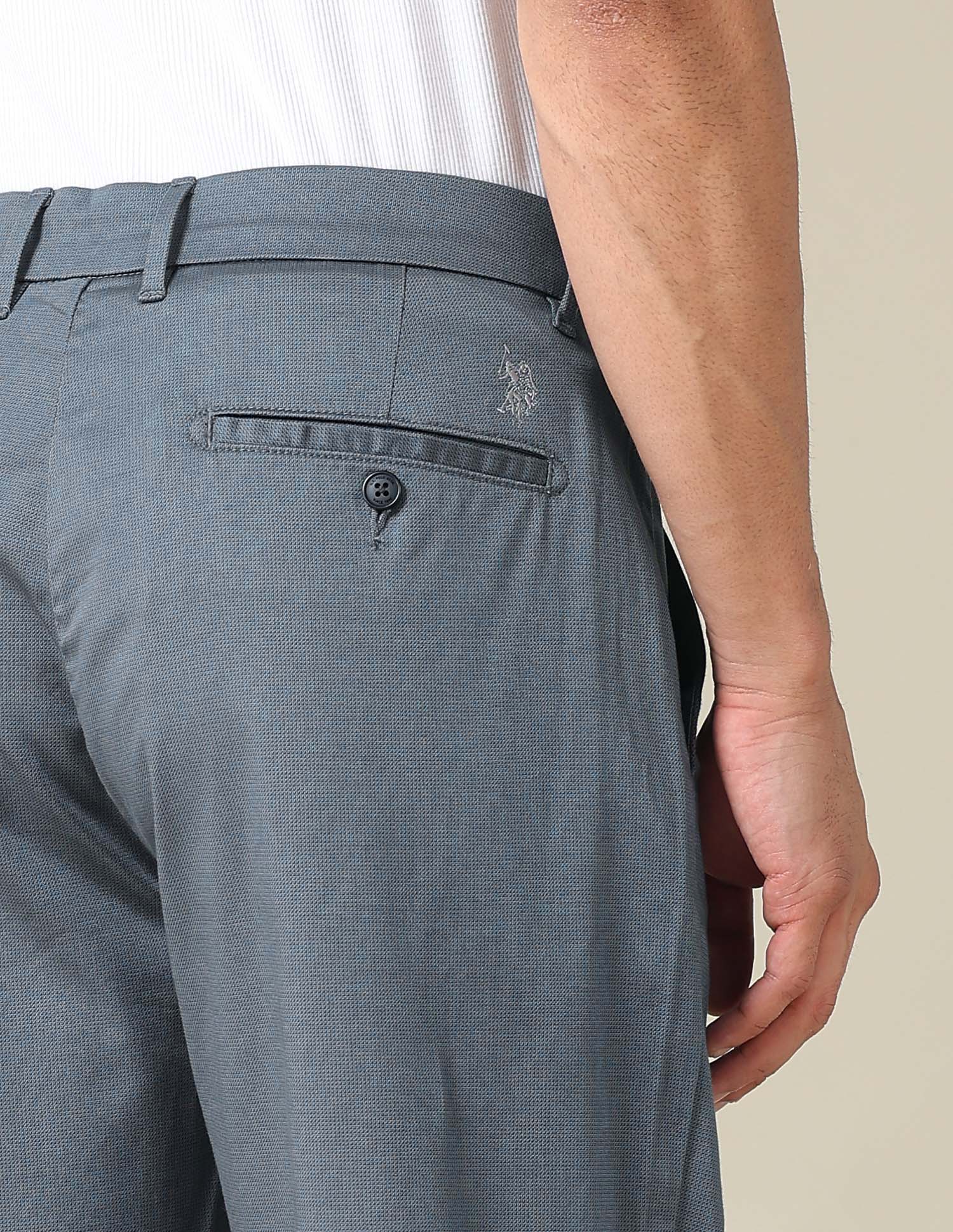 Riley Straight Fit Satin Trousers - Image 8