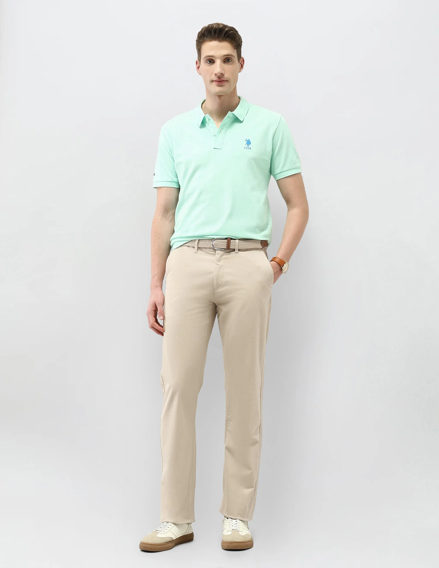 Riley Straight Fit Satin Trousers - Image 3