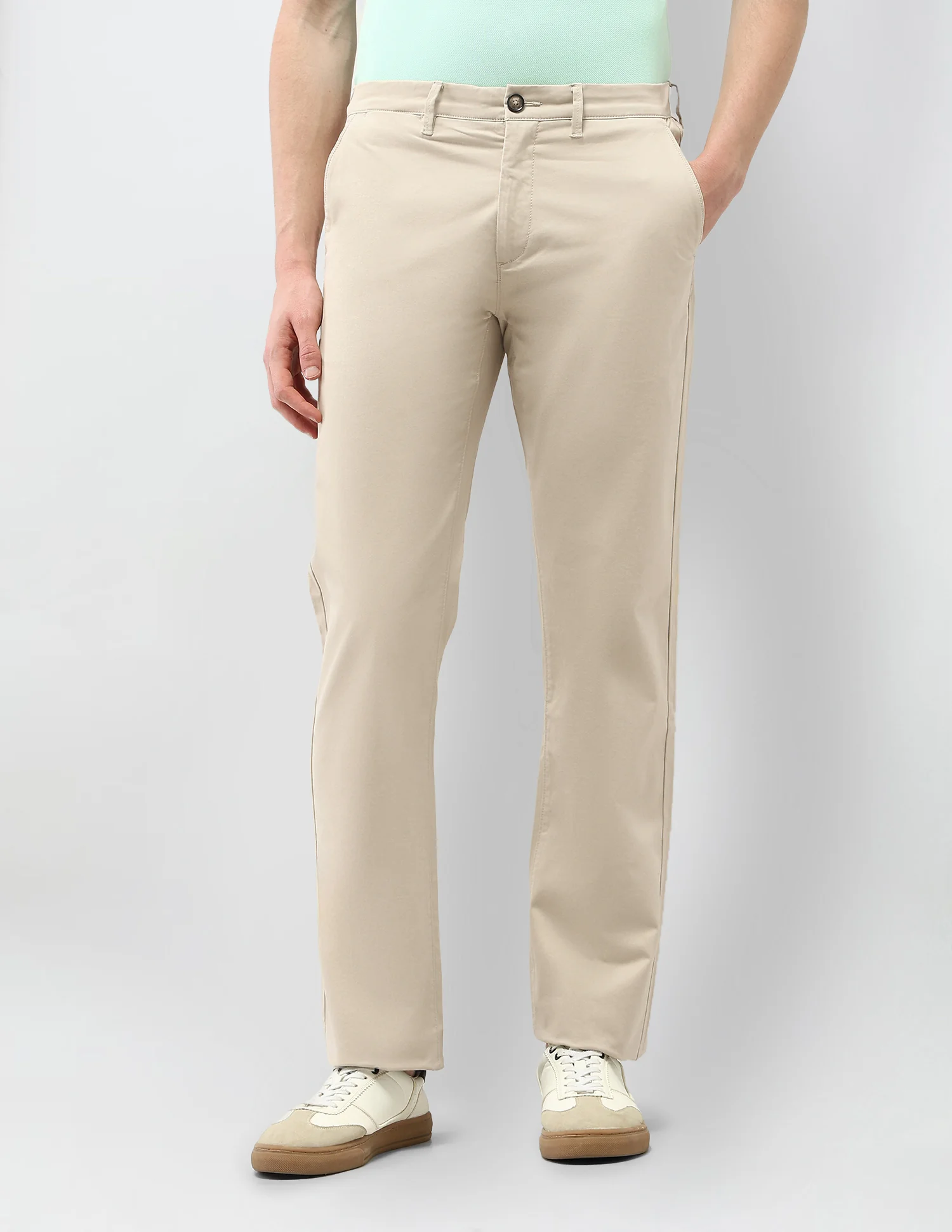 Riley Straight Fit Satin Trousers - Image 6
