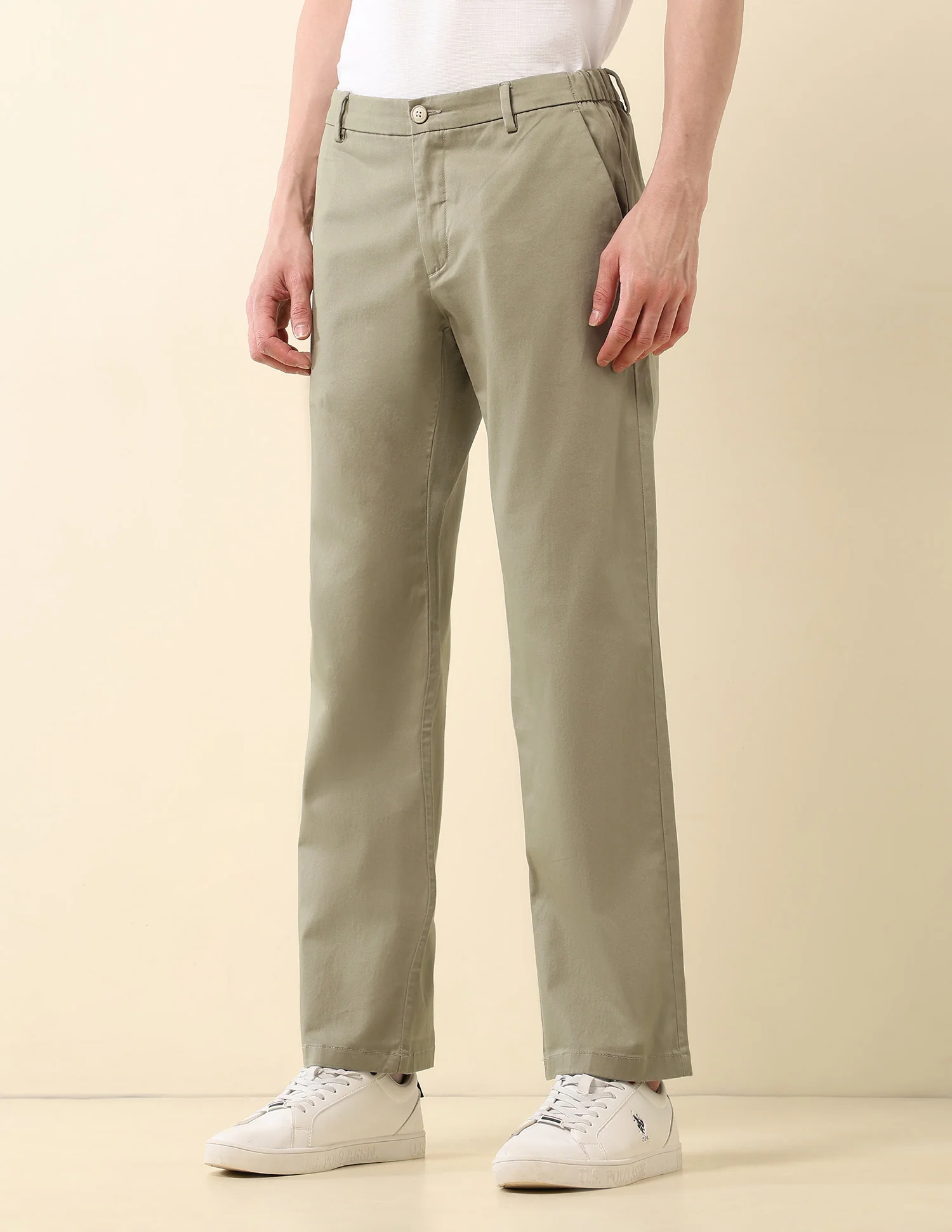 Riley Straight Fit Satin Trousers - Image 4