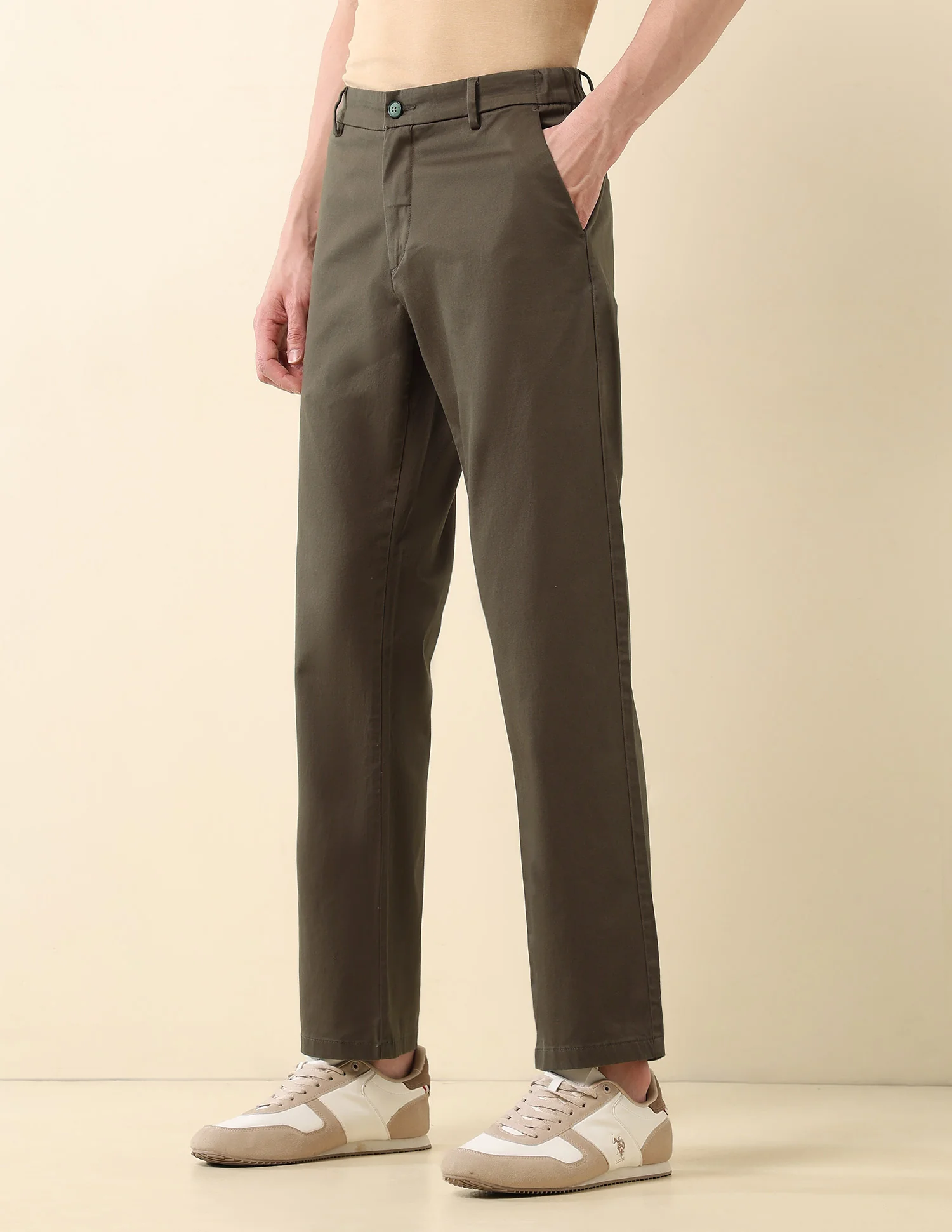 Riley Straight Fit Satin Trousers - Image 4