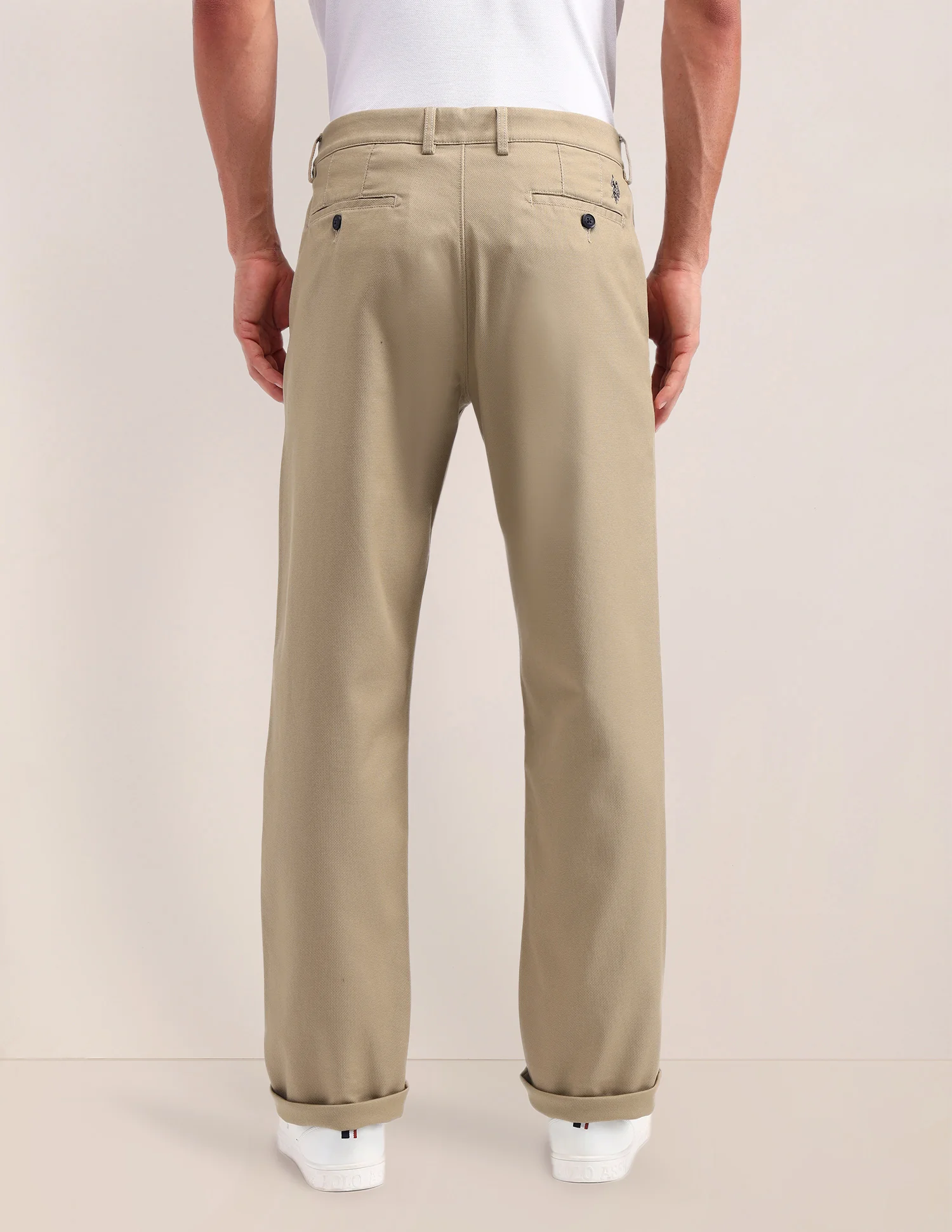 Riley Straight Fit Solid Trousers - Image 5