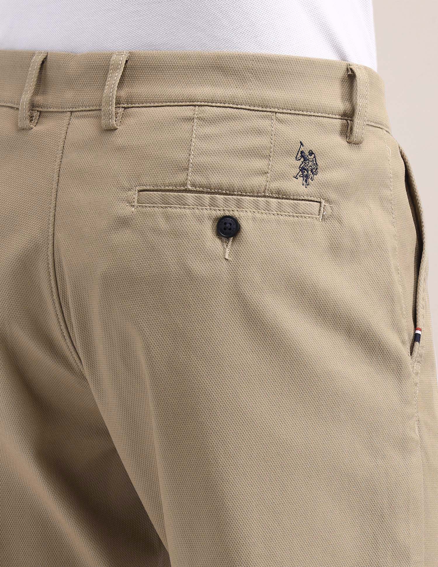 Riley Straight Fit Solid Trousers - Image 7