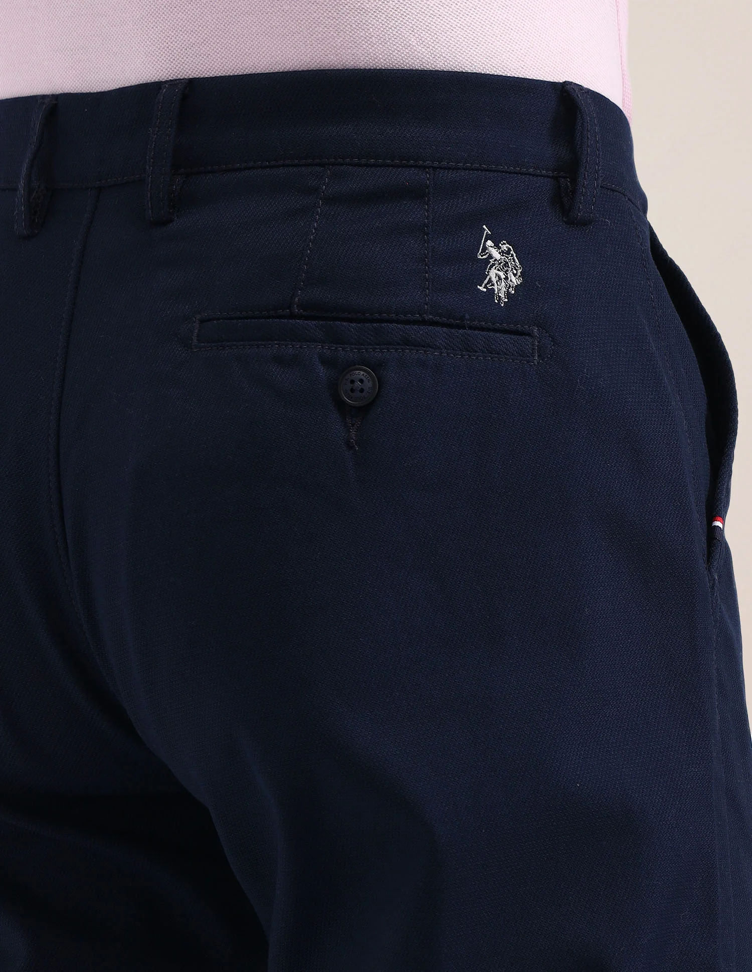 Riley Straight Fit Solid Trousers - Image 7