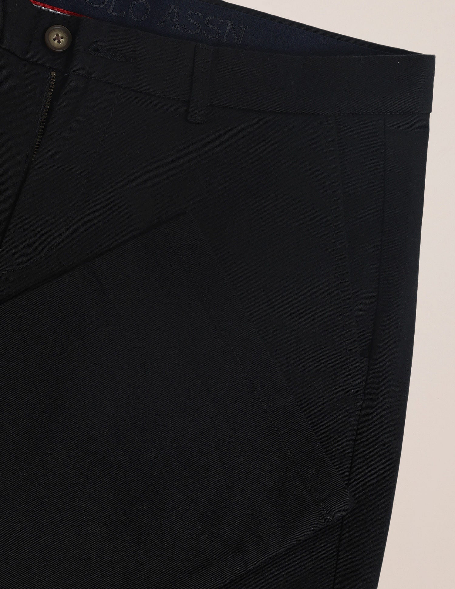 Riley Straight Fit Solid Trousers - Image 2