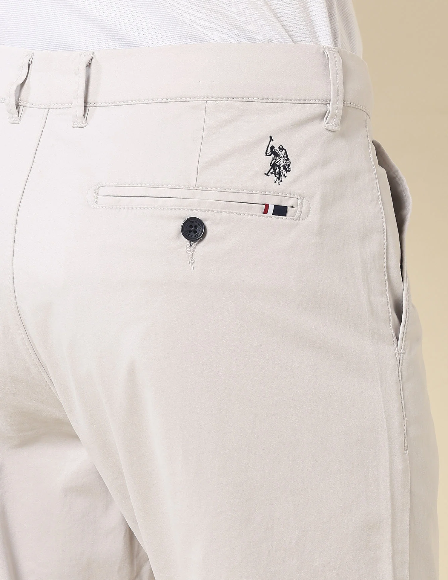 Riley Straight Fit Twill Trousers - Image 8