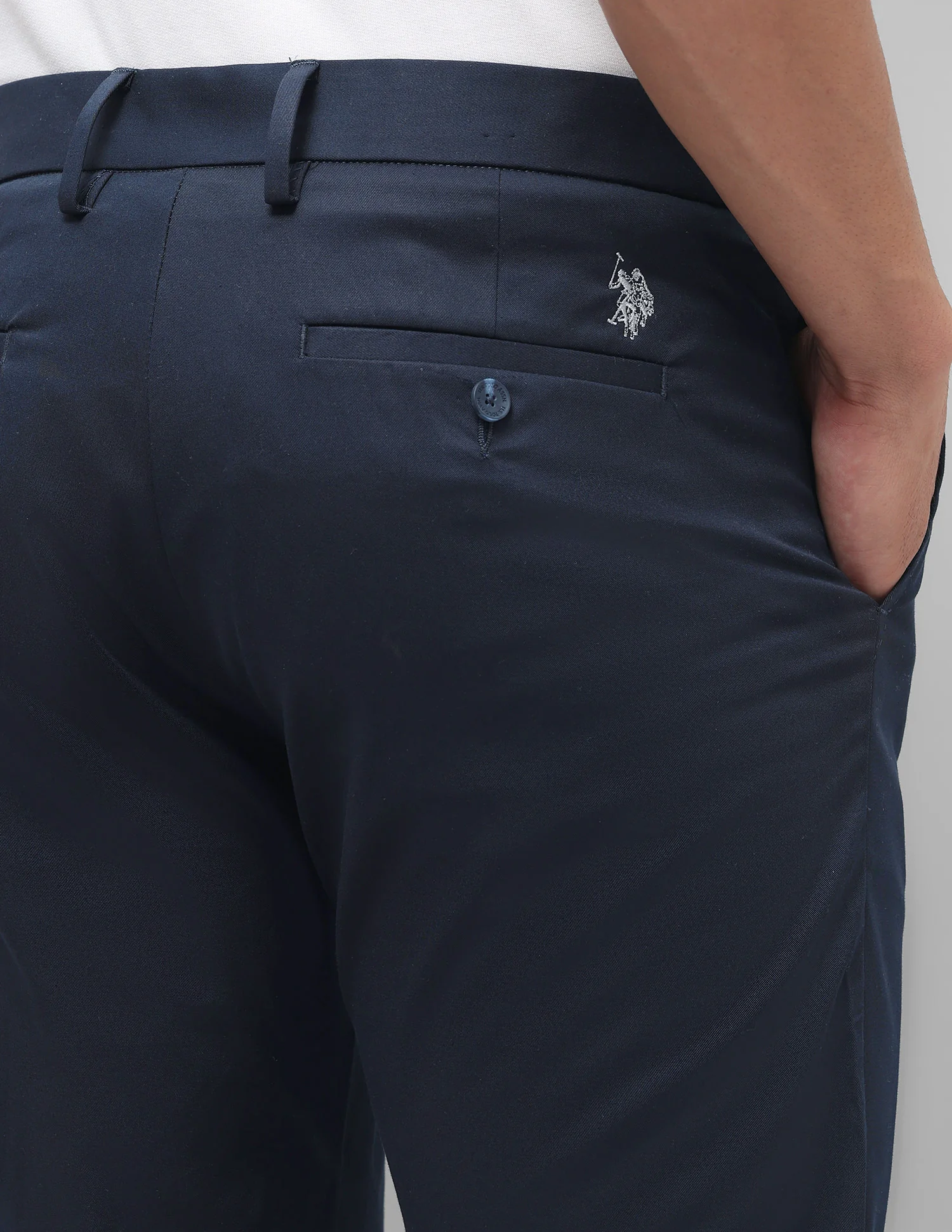 Riley Straight Fit Twill Trousers - Image 8