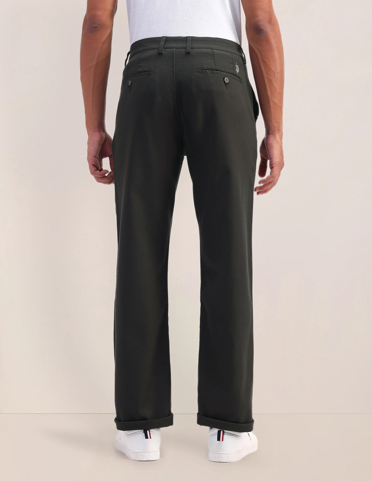 Riley Straight Fit Twill Trousers - Image 5