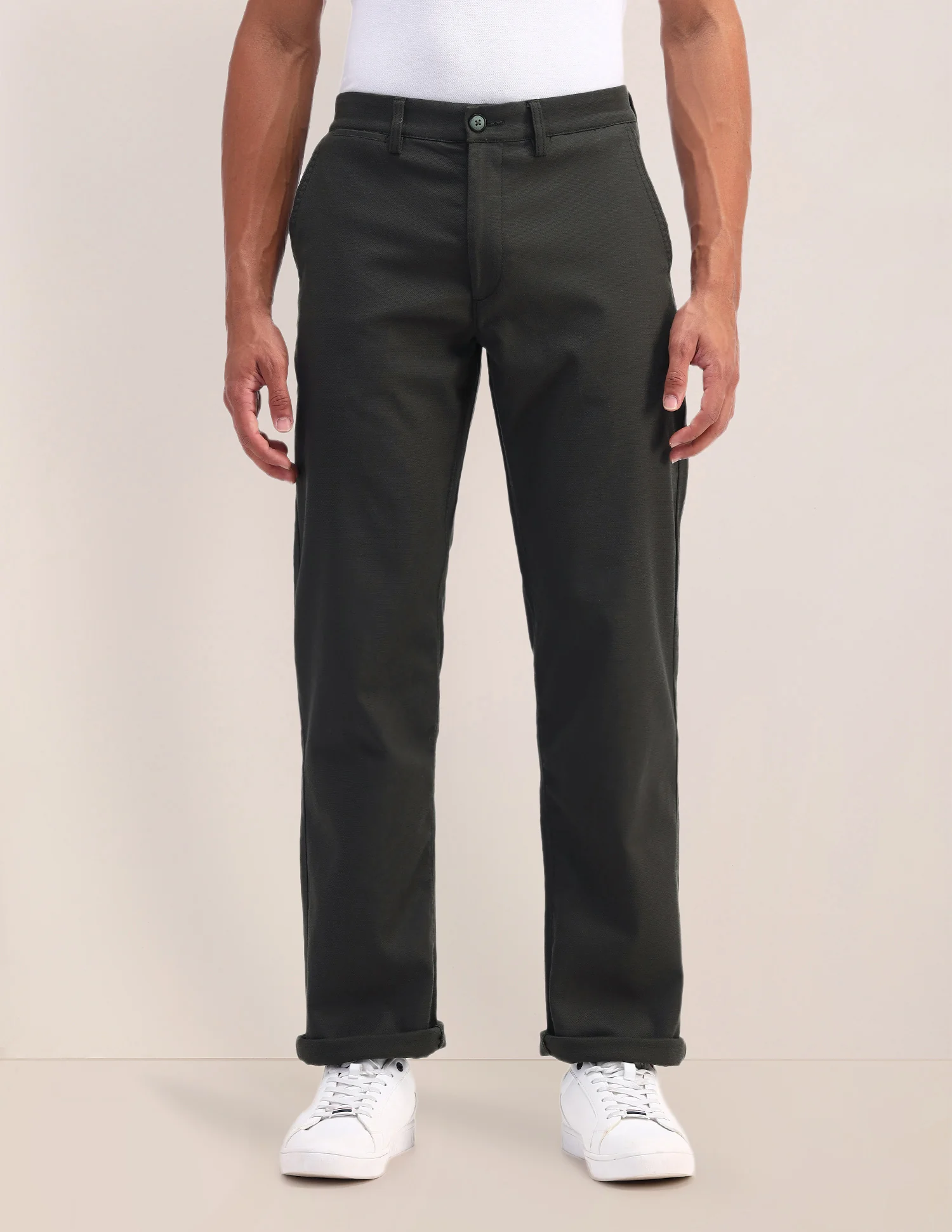 Riley Straight Fit Twill Trousers - Image 6