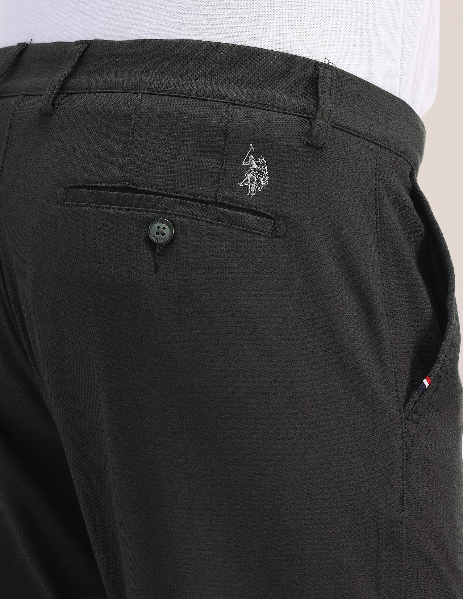 Riley Straight Fit Twill Trousers - Image 7