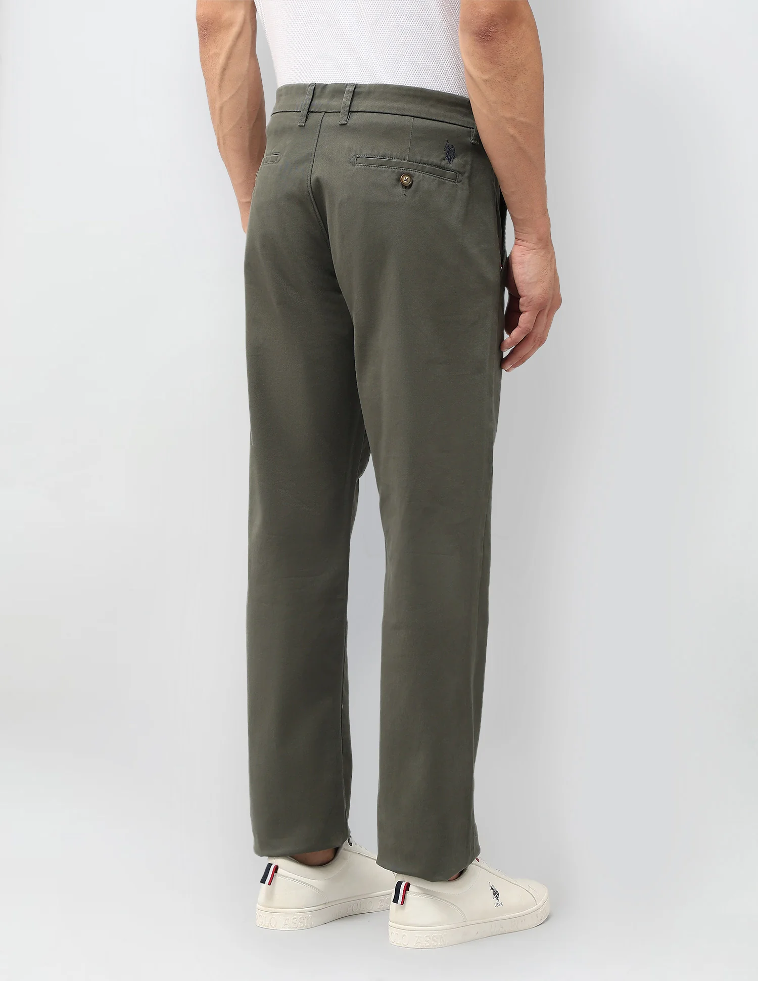 Riley Straight Fit Twill Trousers - Image 5