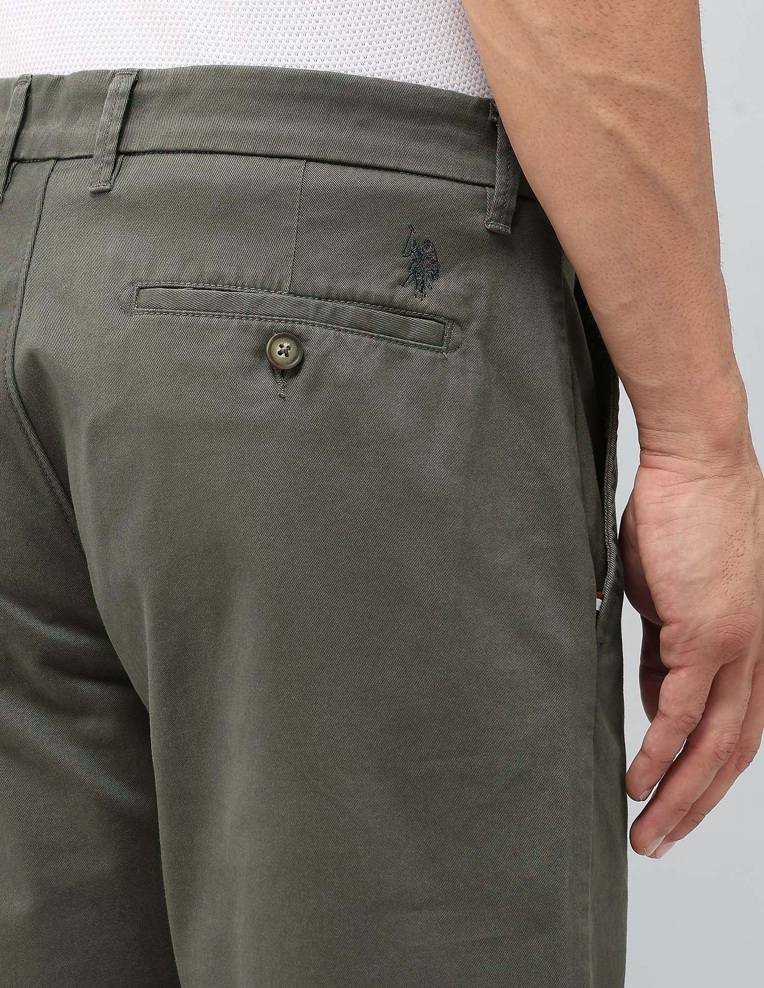 Riley Straight Fit Twill Trousers - Image 8