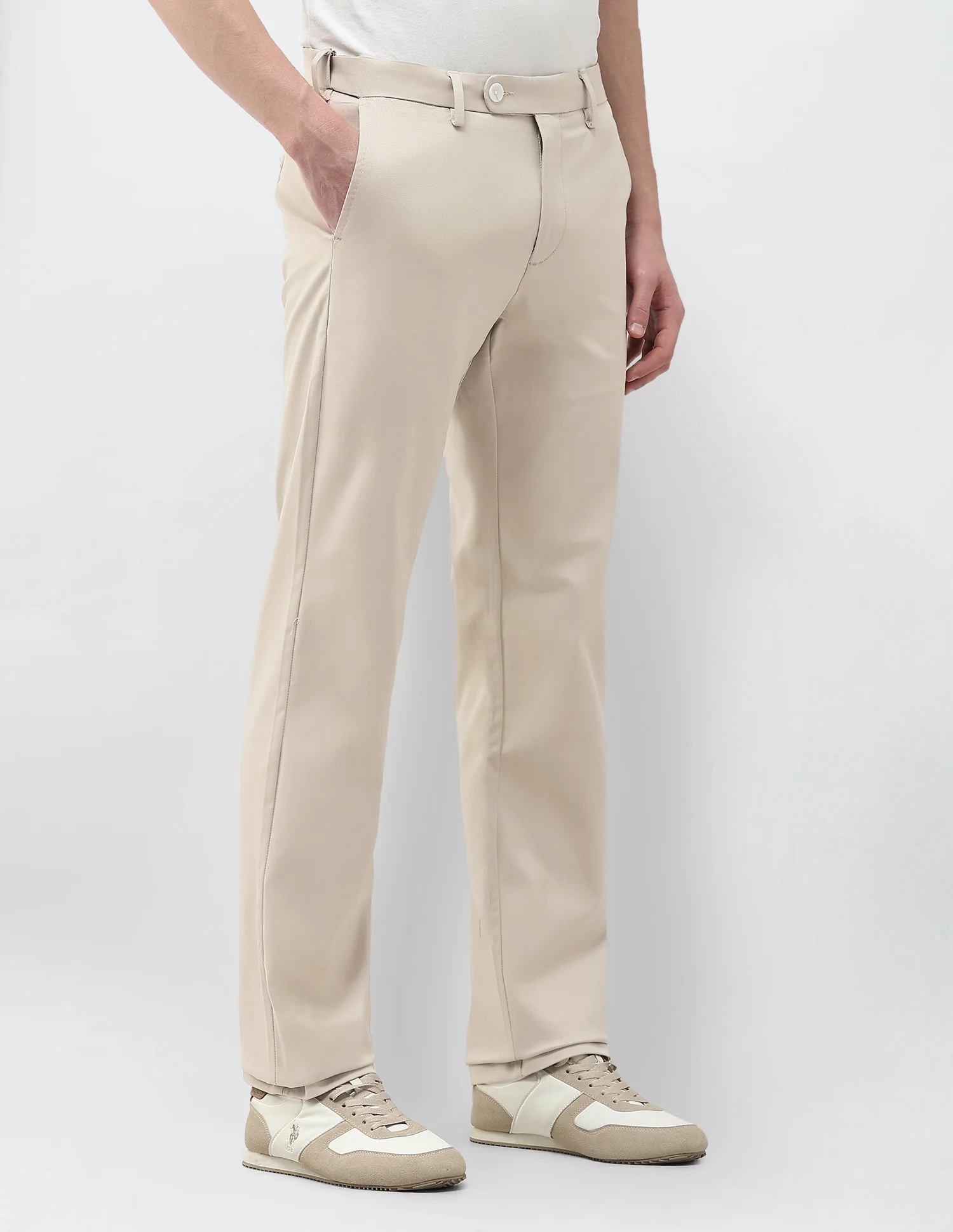 Riley Straight Fit Twill Trousers - Image 4