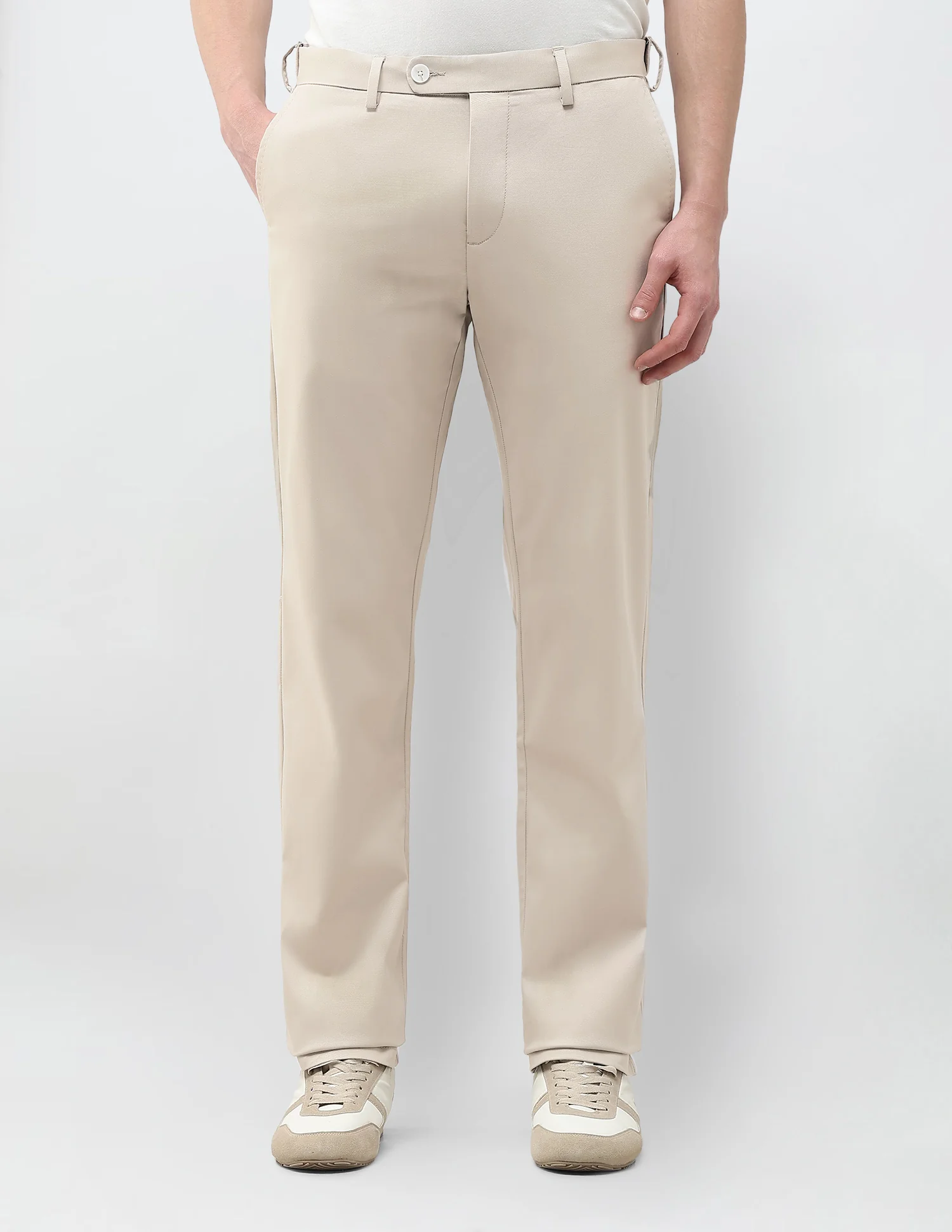 Riley Straight Fit Twill Trousers - Image 6
