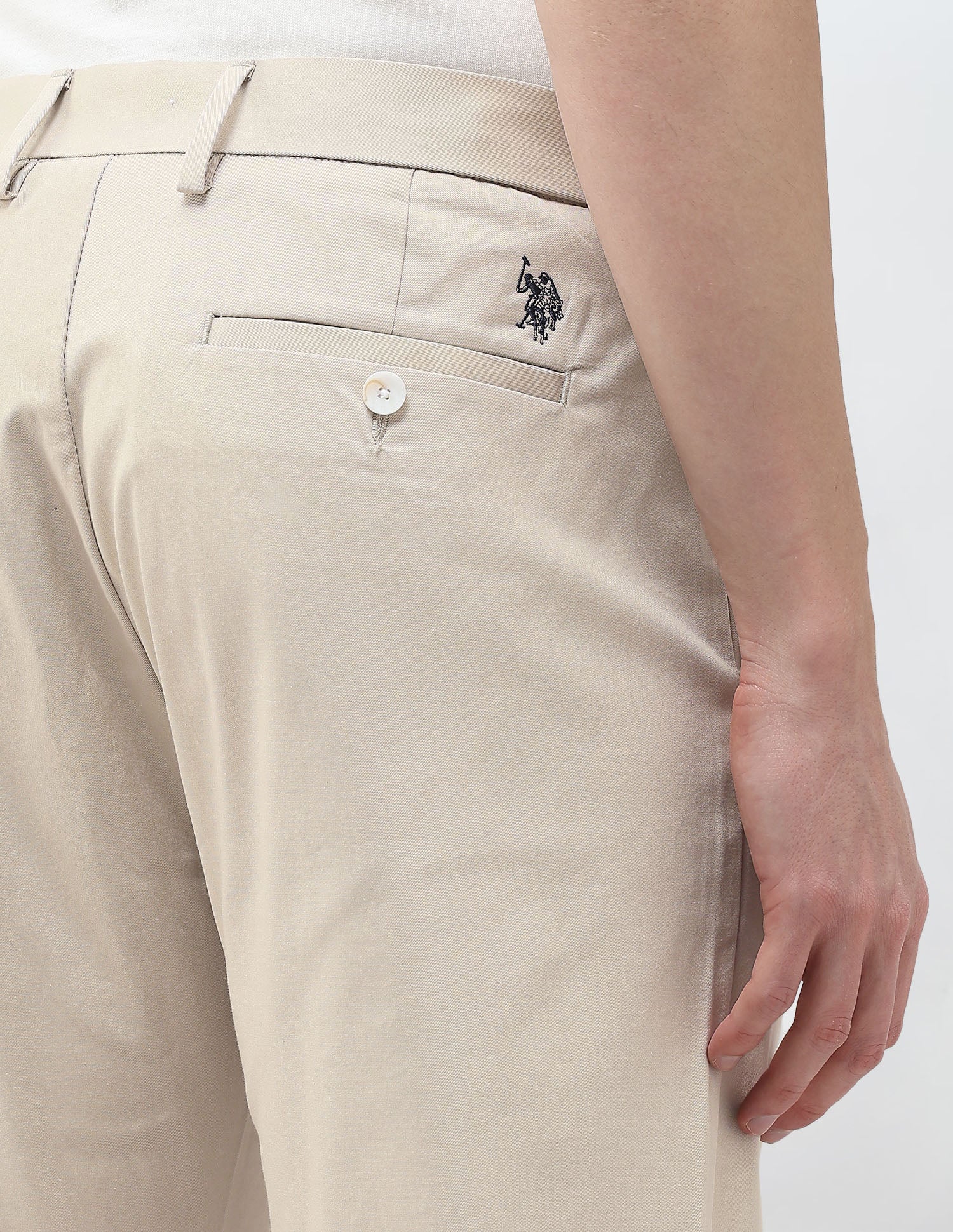 Riley Straight Fit Twill Trousers - Image 8