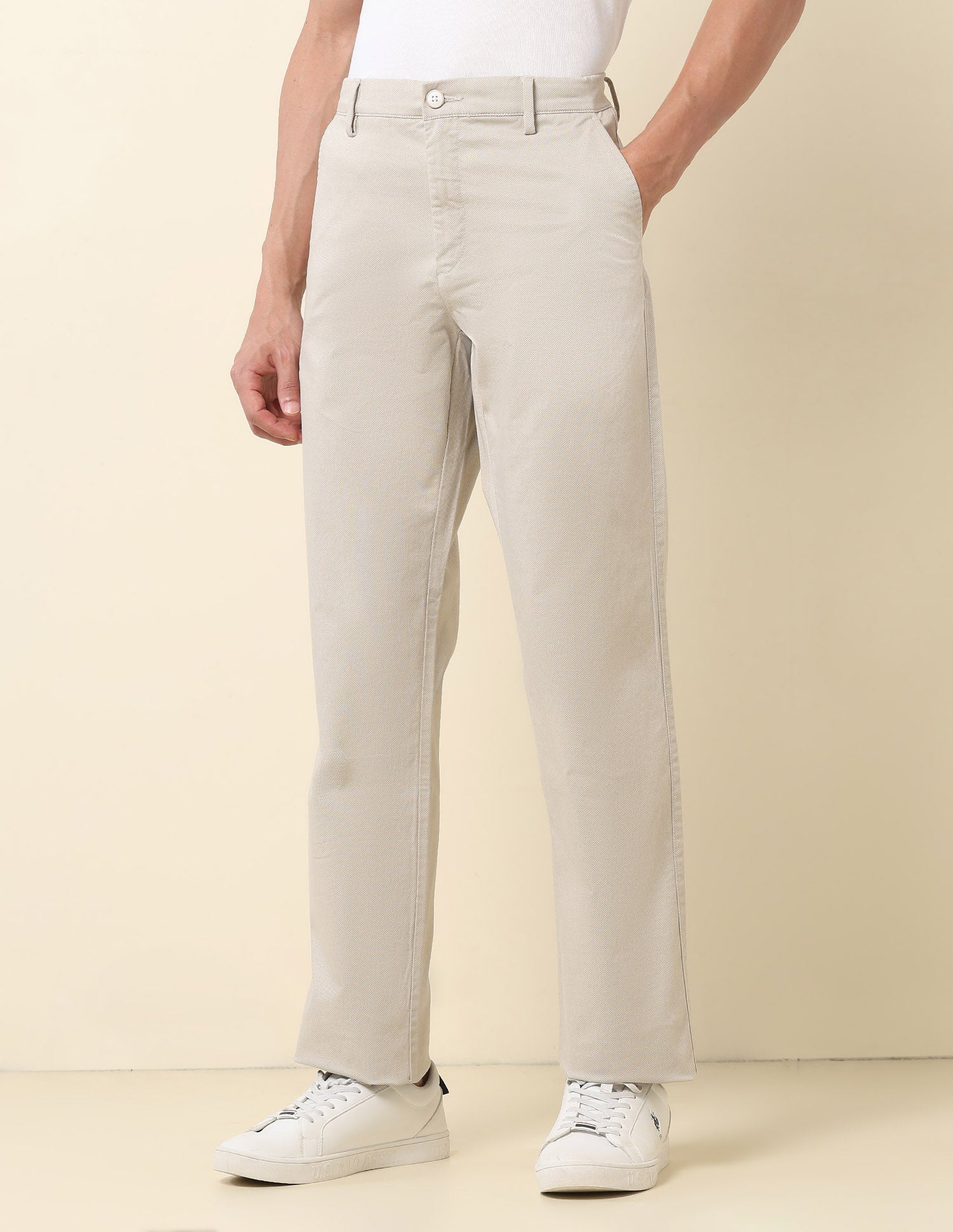Riley Straight Fit Twill Trousers - Image 4