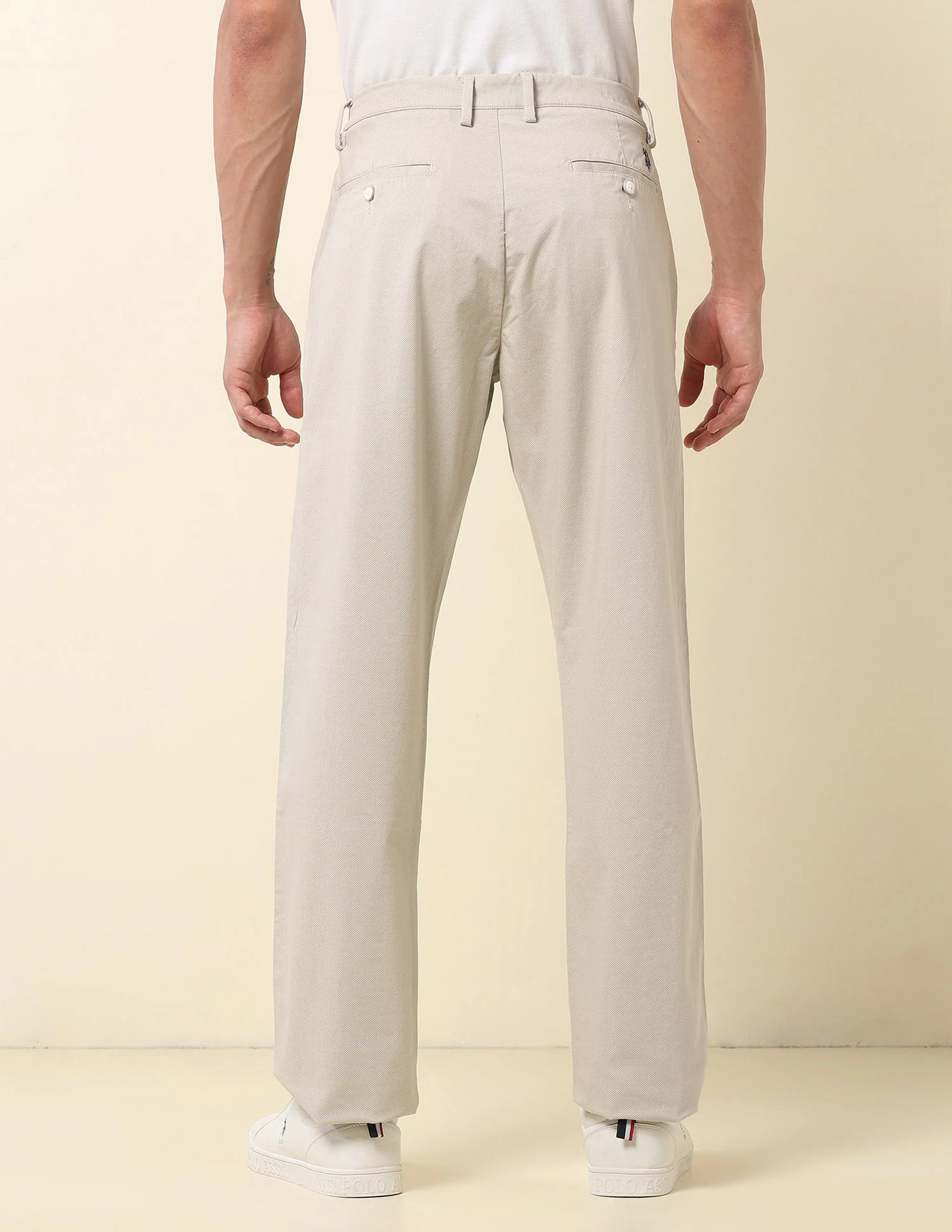 Riley Straight Fit Twill Trousers - Image 5