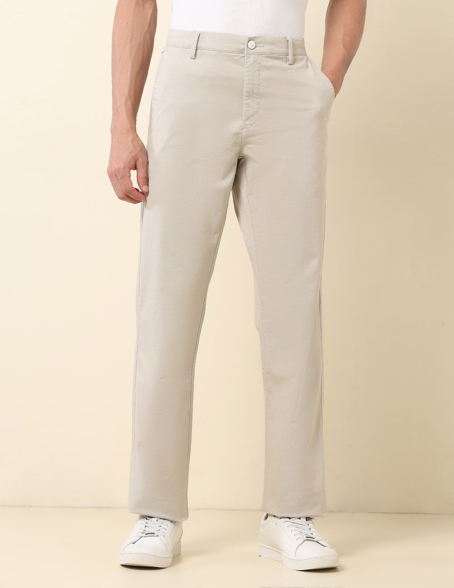 Riley Straight Fit Twill Trousers - Image 6