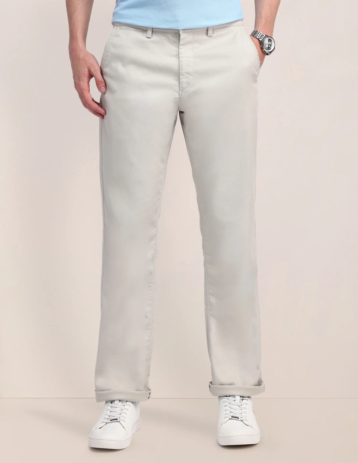 Riley Straight Fit Twill Trousers
